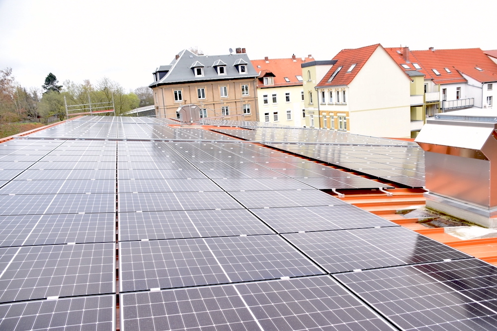 Installation einer beweglichen Photovoltaikanlage